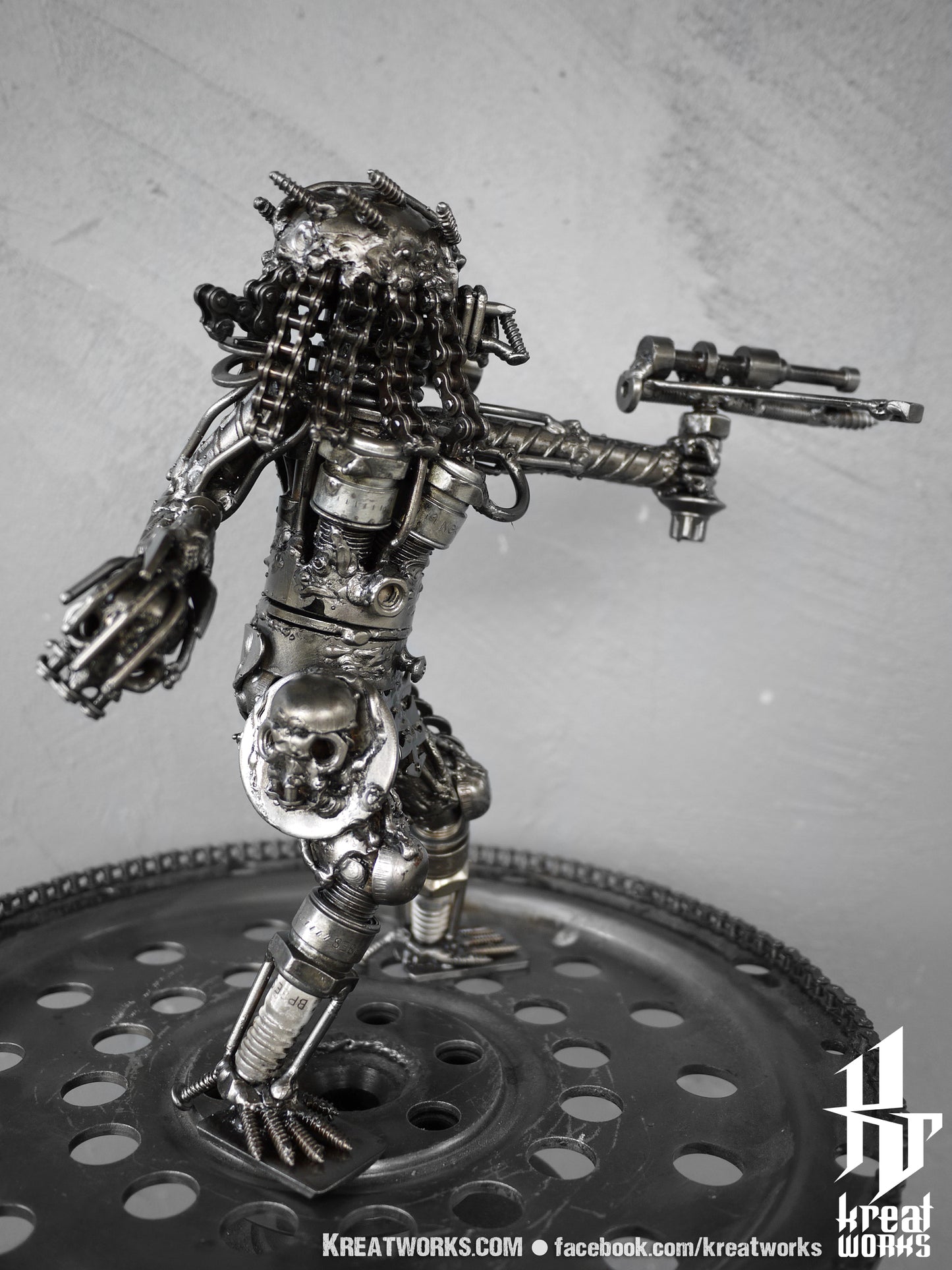 Mini Metal Hunter : Crossbow (small item) / Recycle Metal Sustainable Sculpture Art