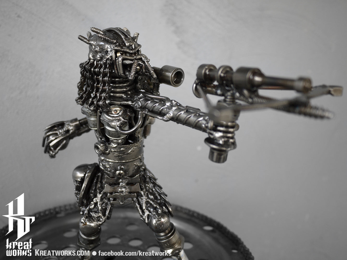 Mini Metal Hunter : Crossbow (small item) / Recycle Metal Sustainable Sculpture Art