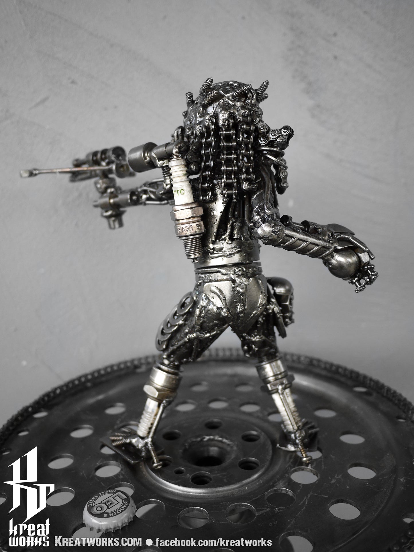 Mini Metal Hunter : Crossbow (small item) / Recycle Metal Sustainable Sculpture Art