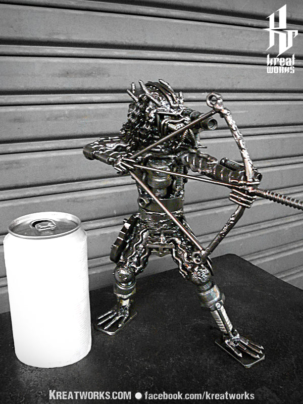 Mini Metal Hunter : Archer (small item) / Recycle Metal Sustainable Sculpture Art