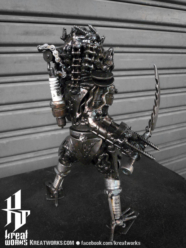 Mini Metal Hunter : sword (small item) / Recycle Metal Sustainable Sculpture Art