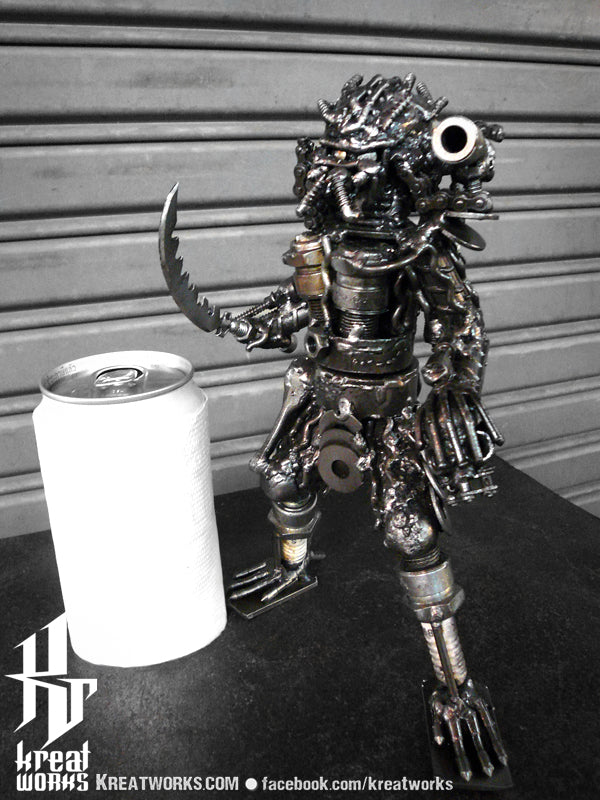Mini Metal Hunter : sword (small item) / Recycle Metal Sustainable Sculpture Art