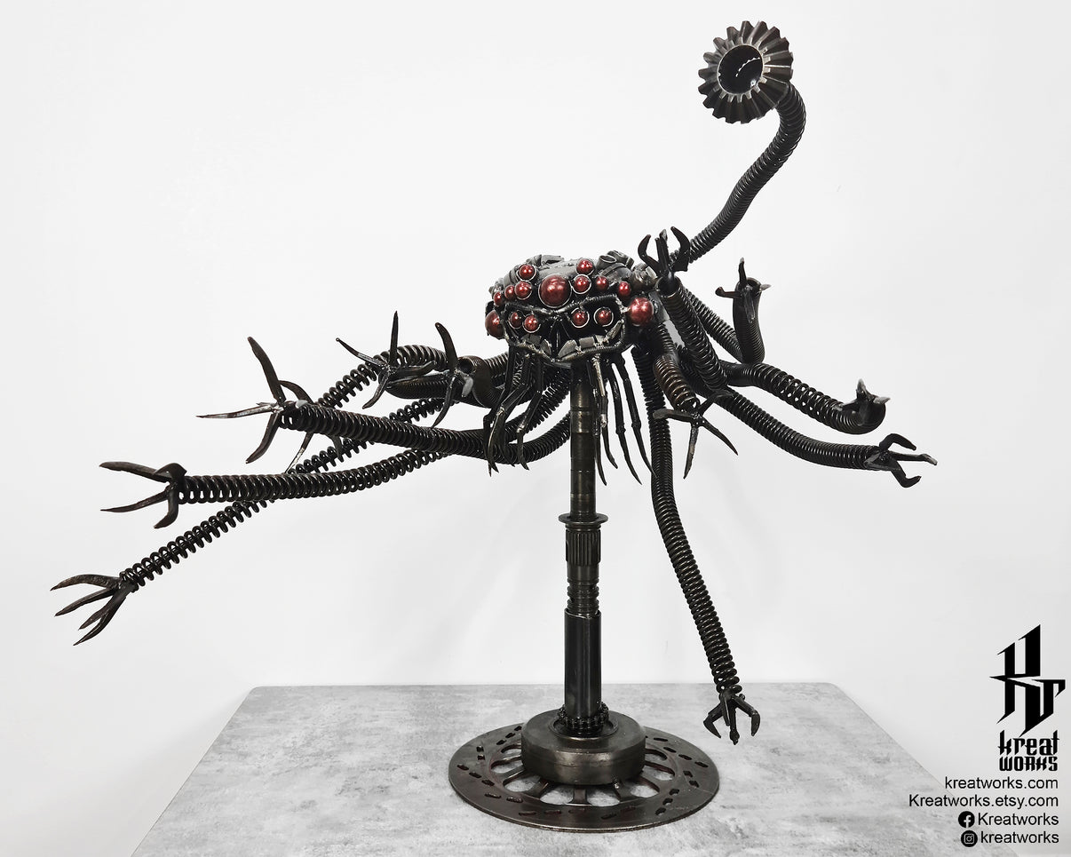Recycled Metal Giant Squid Robot Sculpture / Recycle Metal Sustainable ...